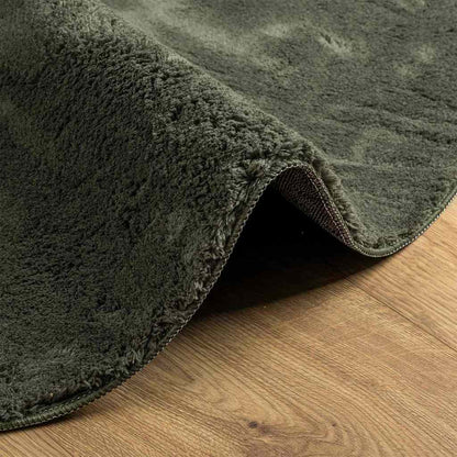 Tapis de chambre vidaXL HUARTE vert forêt 140 x 200 cm polyester