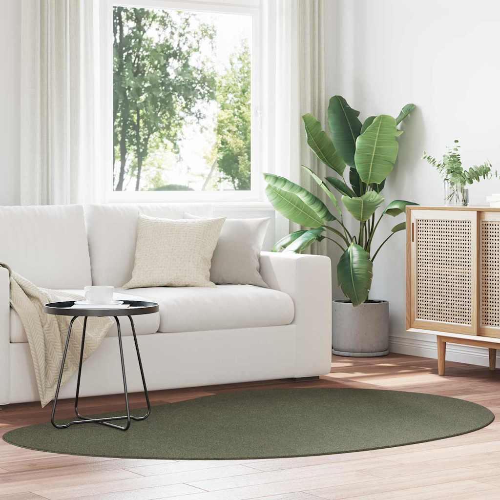 Tapis de chambre vidaXL HUARTE vert forêt 140 x 200 cm polyester