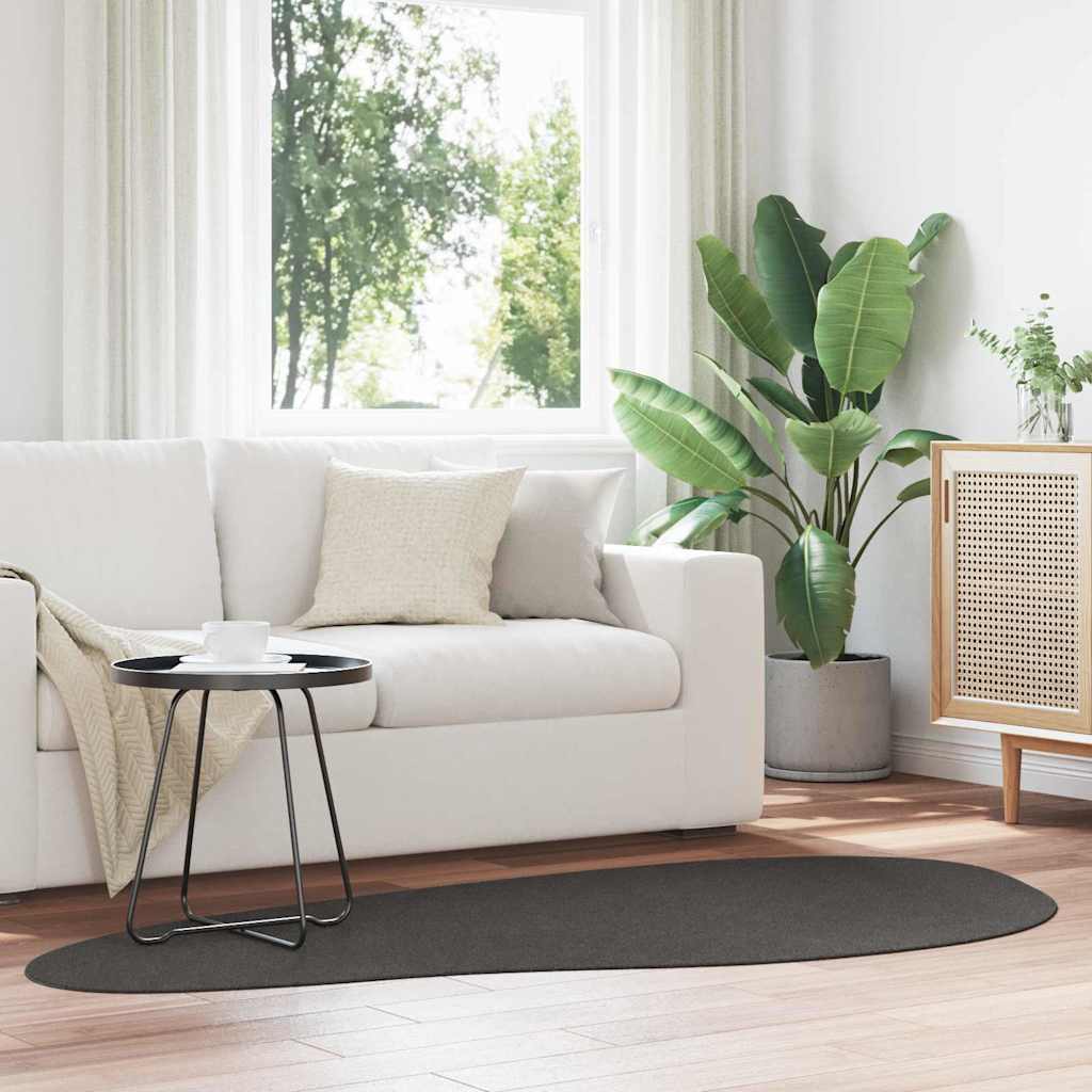 Tapis vidaXL HUARTE Anthracite 100 x 200 cm Polyester