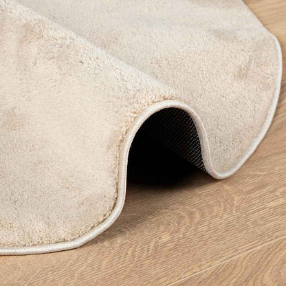 vidaXL Tapis de zone HUARTE Beige 80 x 150 cm Polyester