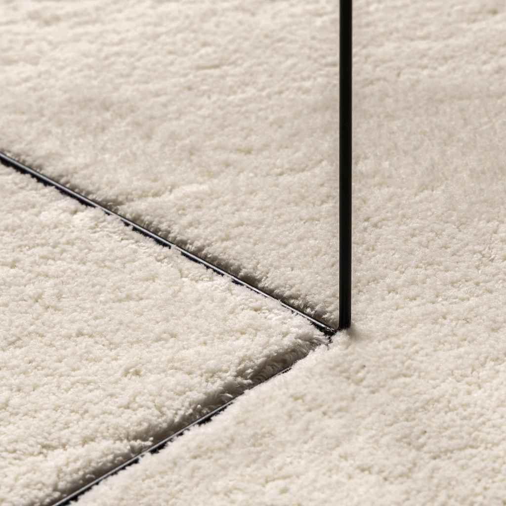vidaXL Tapis de zone HUARTE Beige 100 x 200 cm Polyester