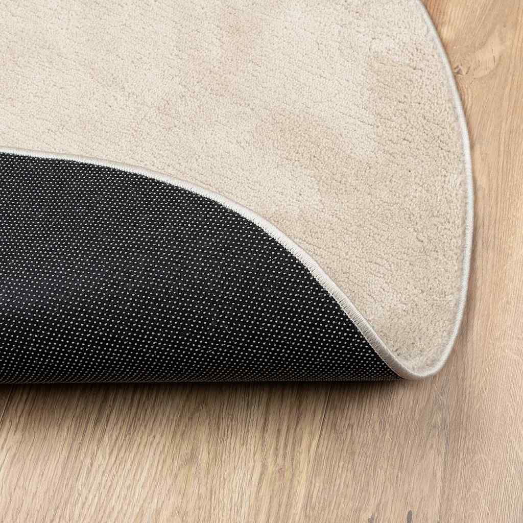 vidaXL Tapis de zone HUARTE Beige 140 x 200 cm Polyester