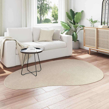vidaXL Tapis de zone HUARTE Beige 140 x 200 cm Polyester