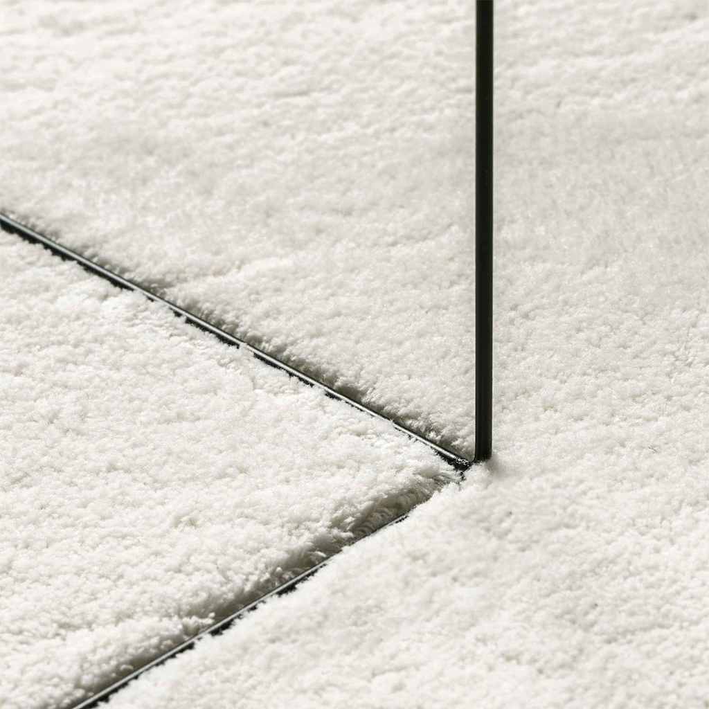 vidaXL Bereichsteppiche HUARTE Creme 100 x 200 cm Polyester