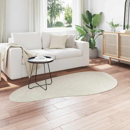 vidaXL Bereichsteppiche HUARTE Creme 100 x 200 cm Polyester