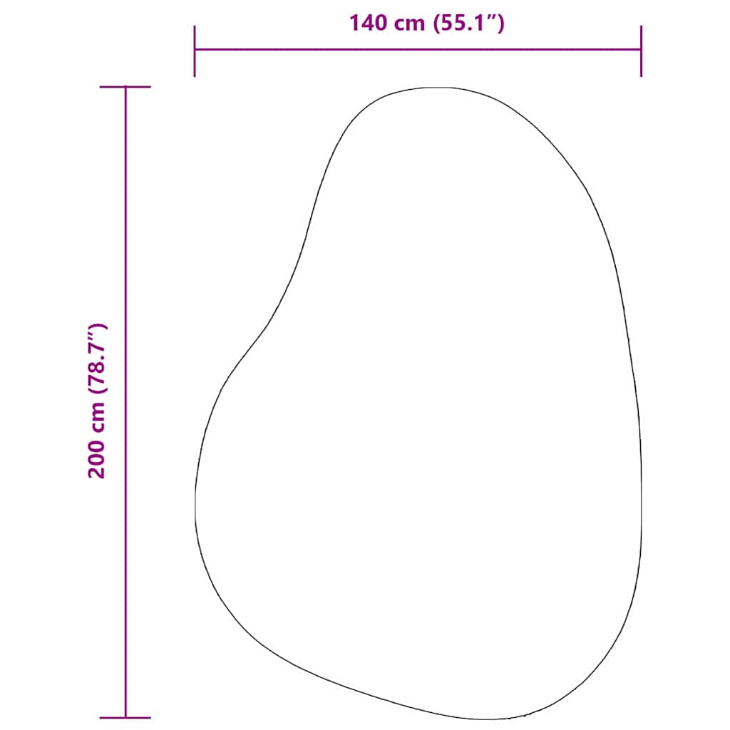vidaXL Bereichsteppiche HUARTE Creme 140 x 200 cm Polyester