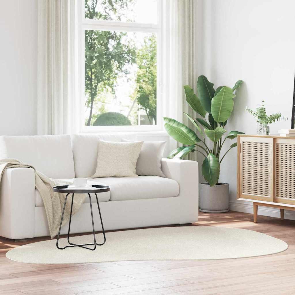 vidaXL Bereichsteppiche HUARTE Creme 160 x 230 cm Polyester