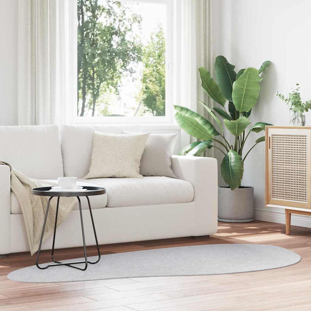 vidaXL Bereichsteppiche HUARTE Grau 100 x 200 cm Polyester