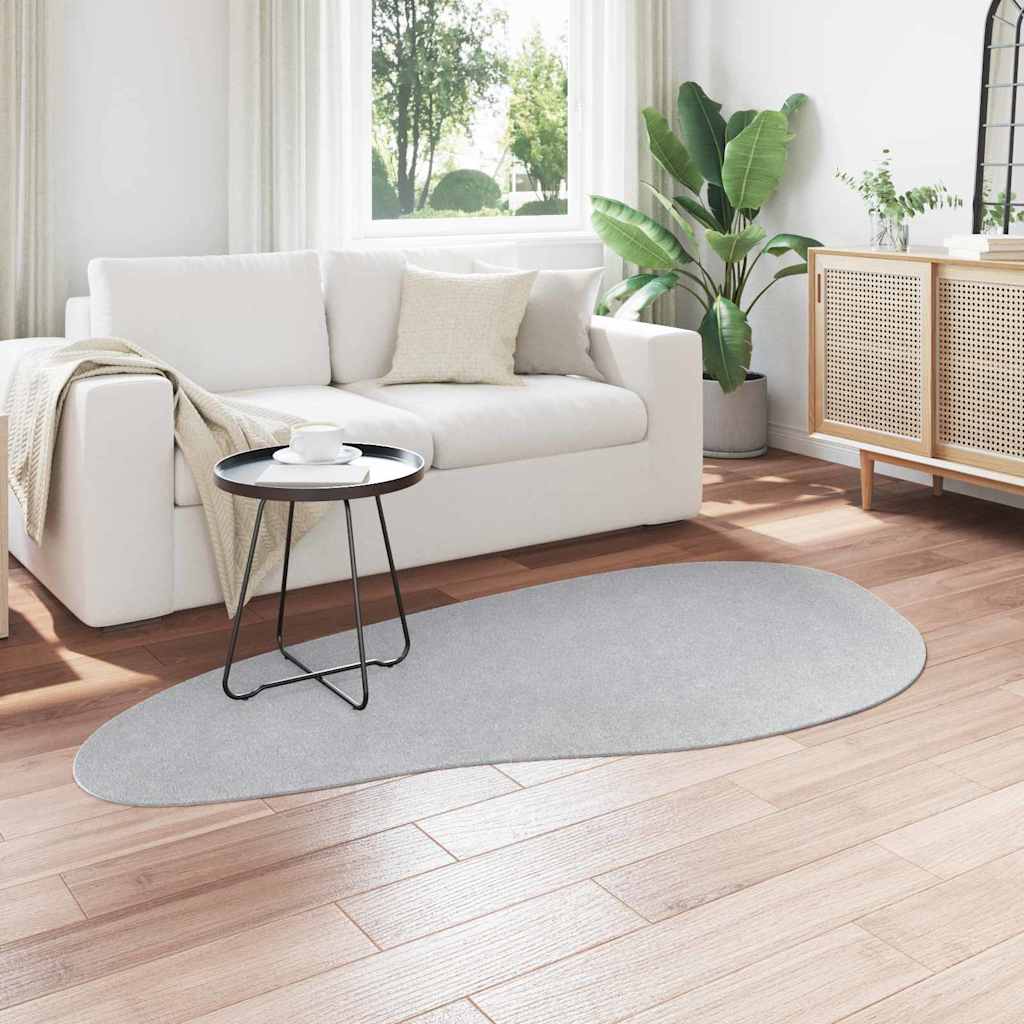 vidaXL Bereichsteppiche HUARTE Grau 100 x 200 cm Polyester