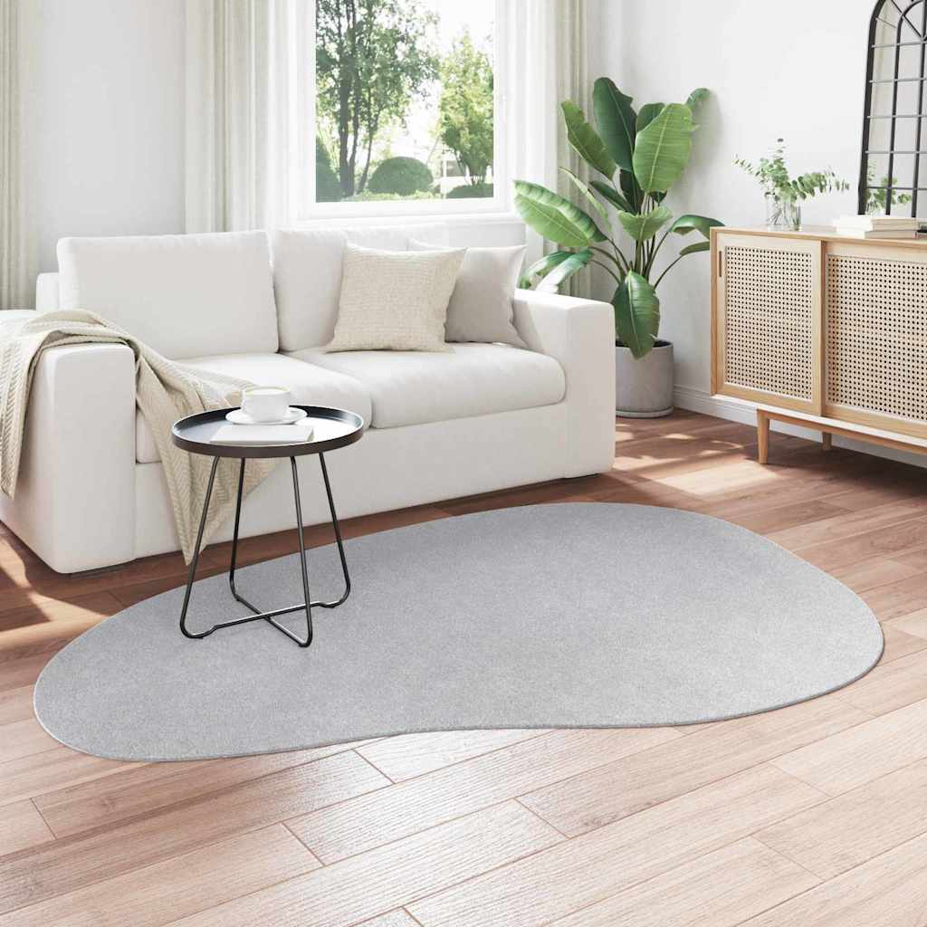vidaXL Bereichsteppiche HUARTE Grau 140 x 200 cm Polyester