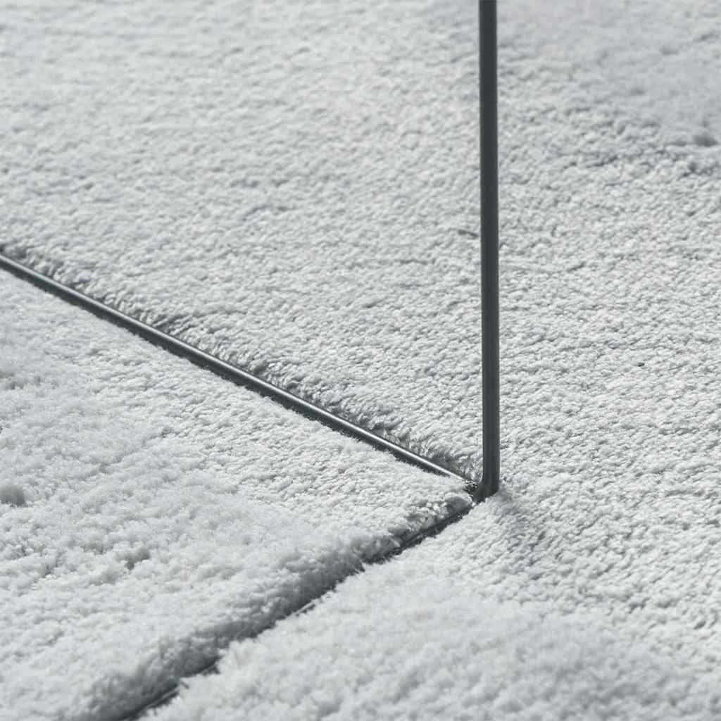 vidaXL Bereichsteppiche HUARTE Grau 160 x 230 cm Polyester