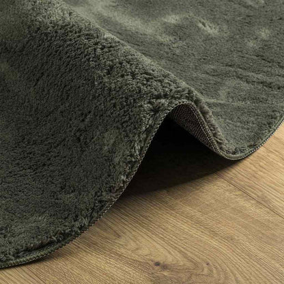 vidaXL Bereichsteppiche HUARTE Waldgrün 120 x 170 cm Polyester