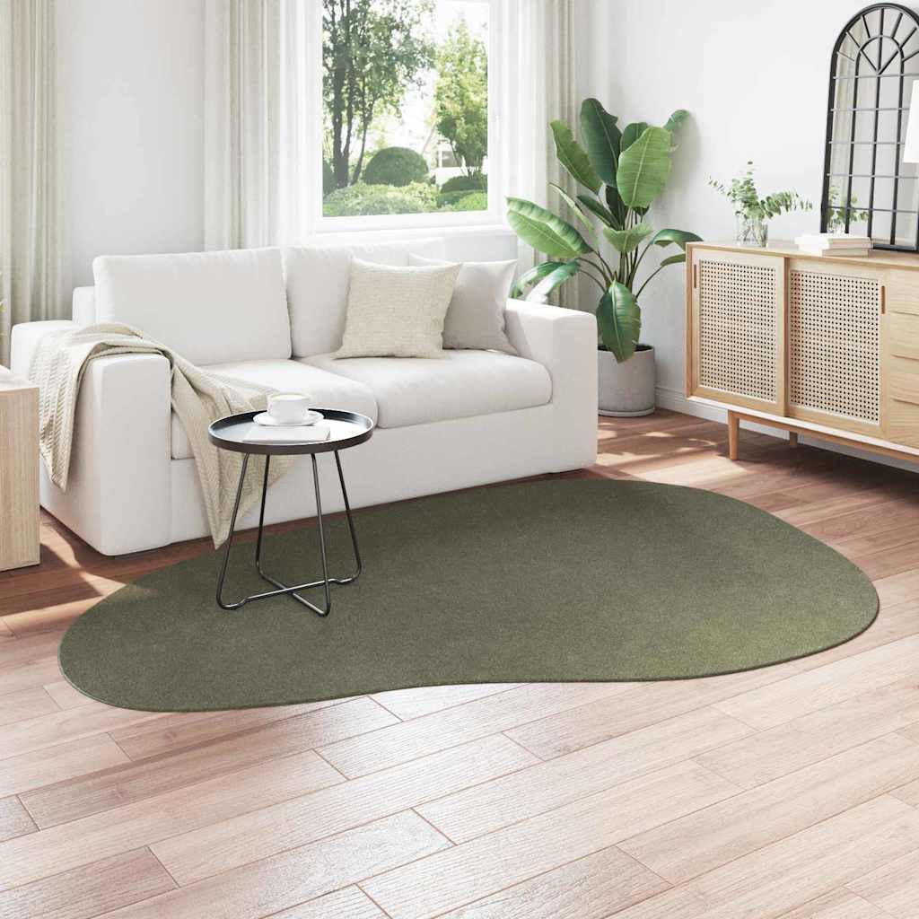 vidaXL Bereichsteppiche HUARTE Waldgrün 160 x 230 cm Polyester