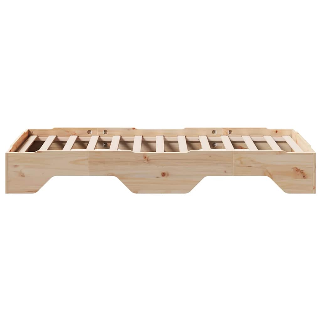 vidaXL Massivholzbett ohne Matratze Stapelbar 90x190 cm