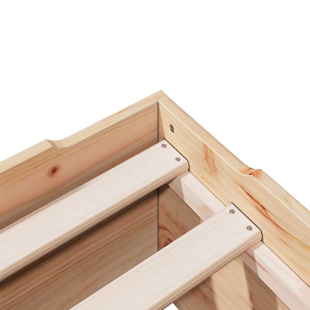 vidaXL Massivholzbett ohne Matratze Stapelbar 90x190 cm