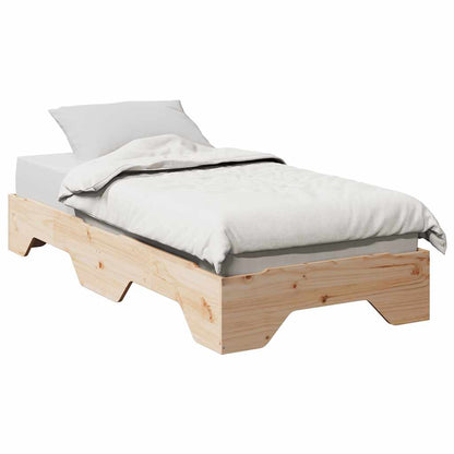 vidaXL Massivholzbett ohne Matratze Stapelbar 90x190 cm