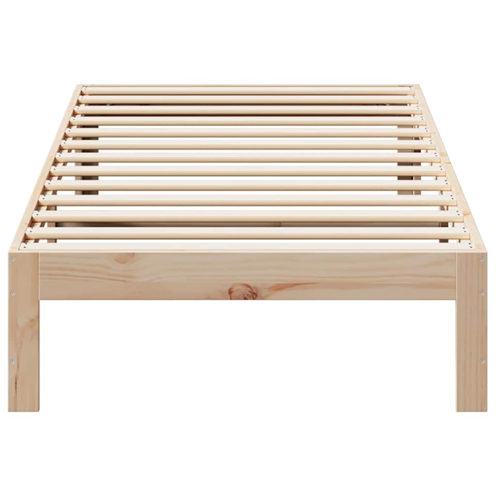 vidaXL Massivholzbett ohne Matratze 80x200 cm Kiefernholz