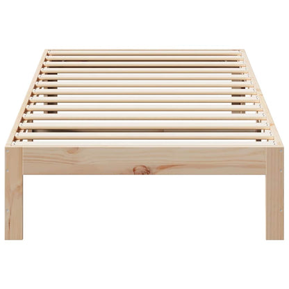vidaXL Massivholzbett ohne Matratze 80x200 cm Kiefernholz