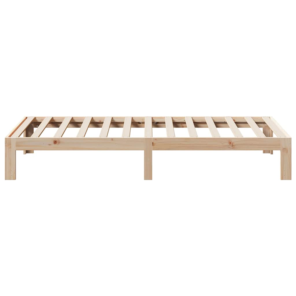 vidaXL Massivholzbett ohne Matratze 80x200 cm Kiefernholz