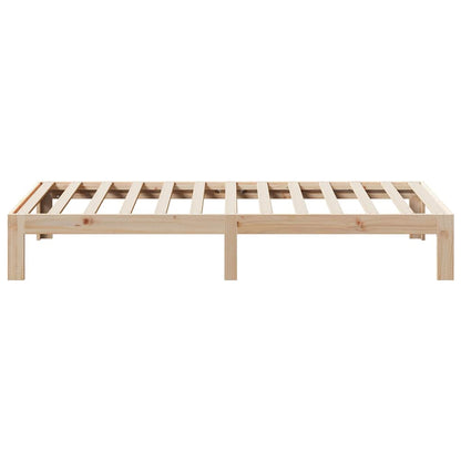 vidaXL Massivholzbett ohne Matratze 80x200 cm Kiefernholz