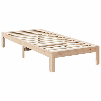 vidaXL Massivholzbett ohne Matratze 80x200 cm Kiefernholz