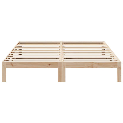 vidaXL Massivholzbett ohne Matratze 160x200 cm Kiefernholz