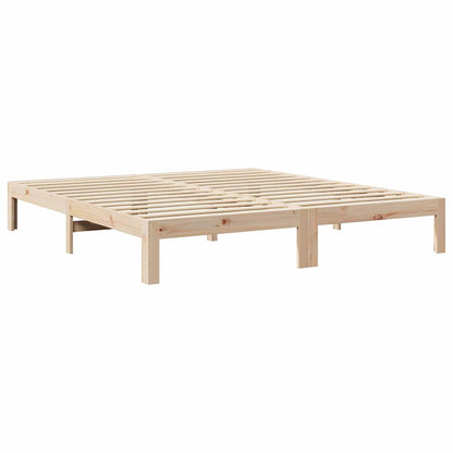 vidaXL Massivholzbett ohne Matratze 160x200 cm Kiefernholz
