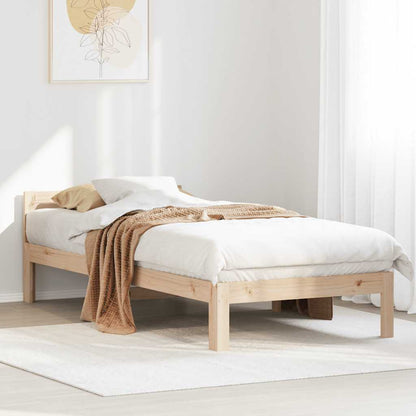 vidaXL Massivholzbett ohne Matratze 80x200 cm Kiefernholz