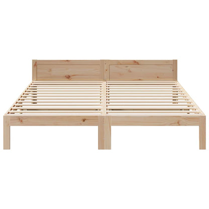 vidaXL Massivholzbett ohne Matratze 160x200 cm Kiefernholz