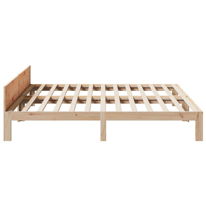 vidaXL Massivholzbett ohne Matratze 160x200 cm Kiefernholz