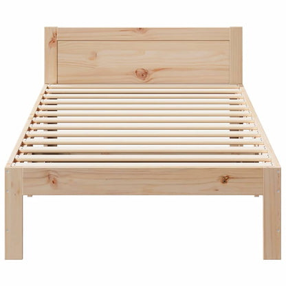 vidaXL Massivholzbett ohne Matratze 90x200 Kiefernholz