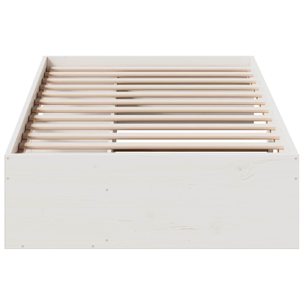 vidaXL Tagesbett ohne Matratze Weiß 80x200 cm Massivholz Kiefer