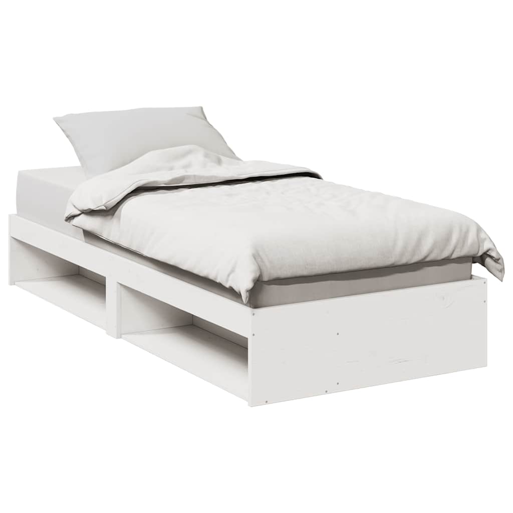 vidaXL Tagesbett ohne Matratze Weiß 80x200 cm Massivholz Kiefer