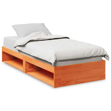 vidaXL Tagesbett ohne Matratze Wachsbraun 90x190 cm Massivholz Kiefer