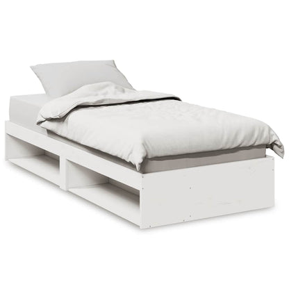 vidaXL Tagesbett ohne Matratze Weiß 75x190 cm Massivholz Kiefer