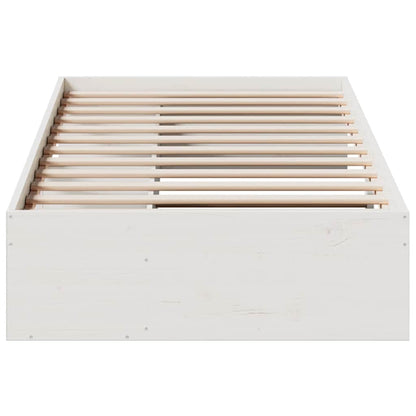 vidaXL Tagesbett ohne Matratze Weiß 75x190 cm Massivholz Kiefer