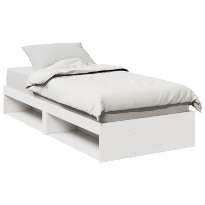 vidaXL Tagesbett ohne Matratze Weiß 75x190 cm Massivholz Kiefer