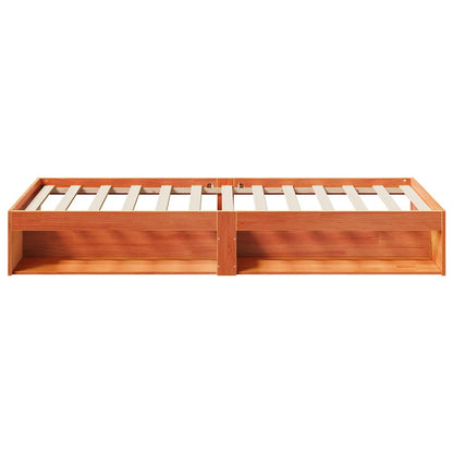 vidaXL Tagesbett ohne Matratze Wachsbraun 75x190 cm Massivholz Kiefer