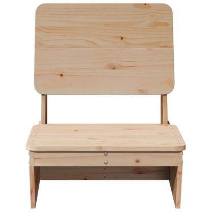 vidaXL Gartenstuhl 60x64x70,5 cm Massivholz Kiefer