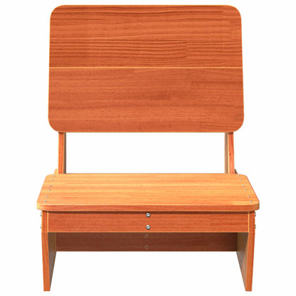 vidaXL Gartenstuhl Wachsbraun 60x64x70,5 cm Massivholz Kiefer