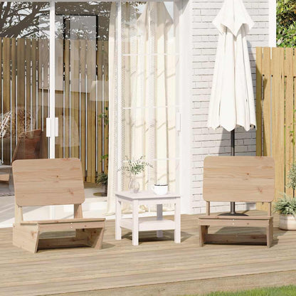 vidaXL Chaises de jardin 2 pcs 60x64x70,5 cm Bois de pin massif