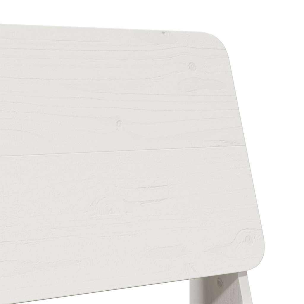 vidaXL Gartenstühle 2 Stk. Weiß 60x64x70,5 cm Massivholz Kiefer