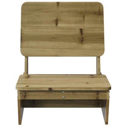 vidaXL Gartenstühle 2 Stk. 60x64x70,5 cm Kiefernholz Imprägniert