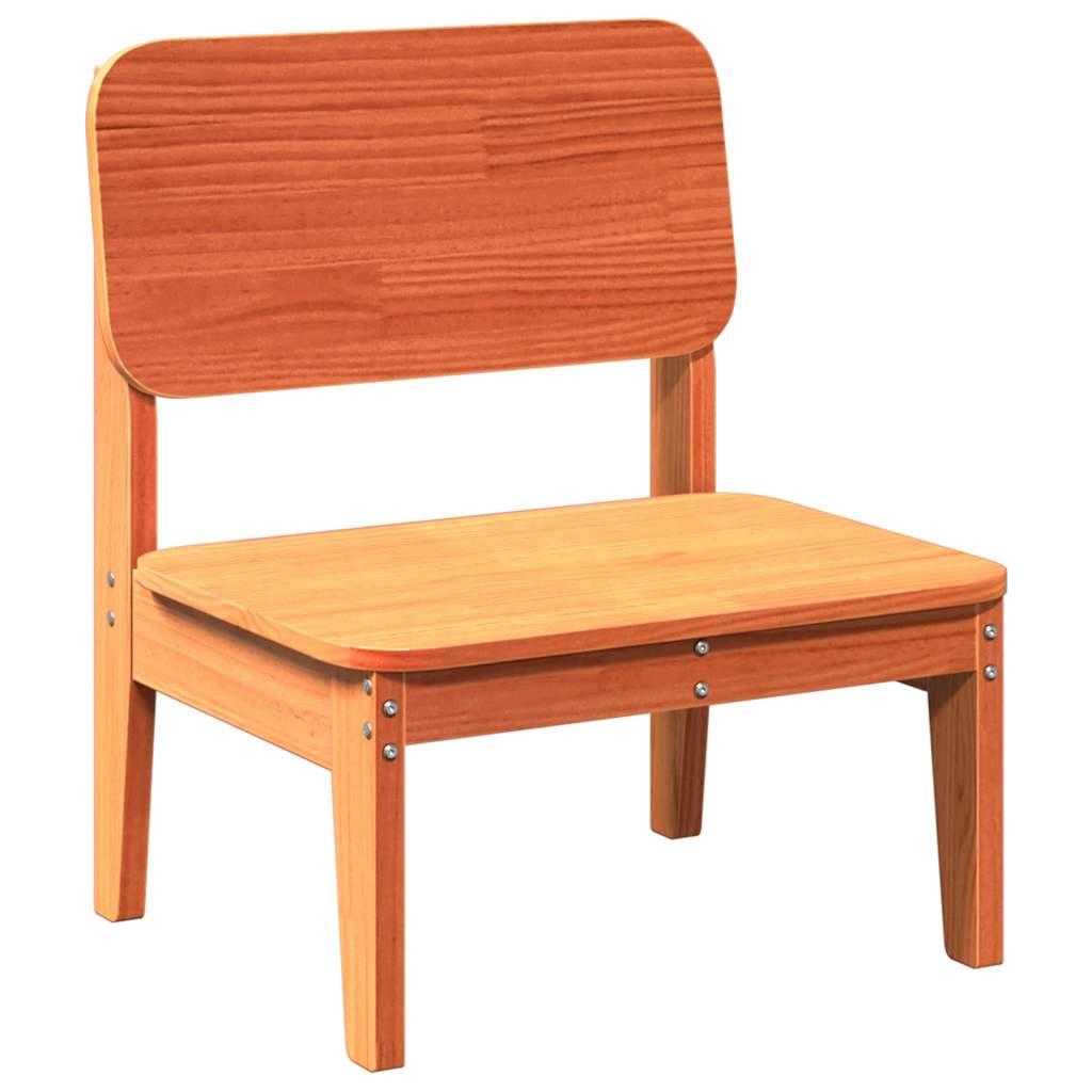 vidaXL Gartenstuhl Wachsbraun 60x52,5x72 cm Massivholz Kiefer
