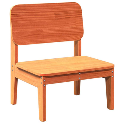 vidaXL Gartenstuhl Wachsbraun 60x52,5x72 cm Massivholz Kiefer