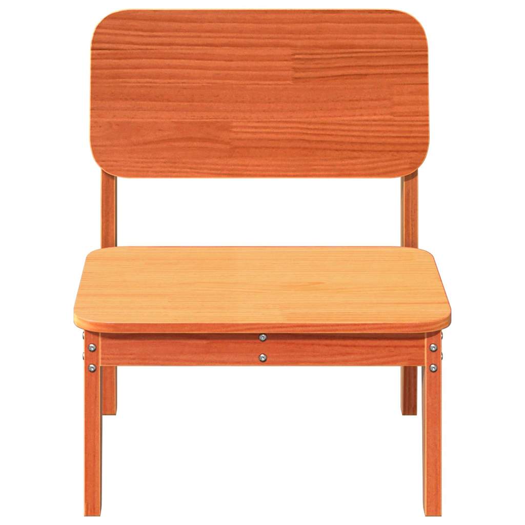 vidaXL Gartenstuhl Wachsbraun 60x52,5x72 cm Massivholz Kiefer
