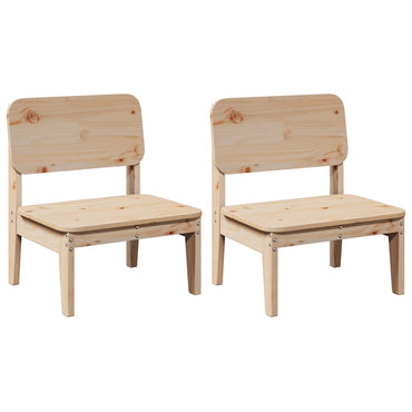 vidaXL Gartenstühle 2 Stk. 60x52,5x72 cm Massivholz Kiefer