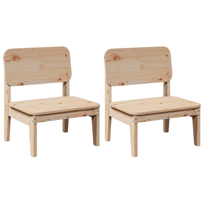 vidaXL Gartenstühle 2 Stk. 60x52,5x72 cm Massivholz Kiefer