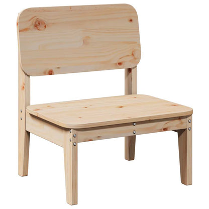 vidaXL Gartenstühle 2 Stk. 60x52,5x72 cm Massivholz Kiefer