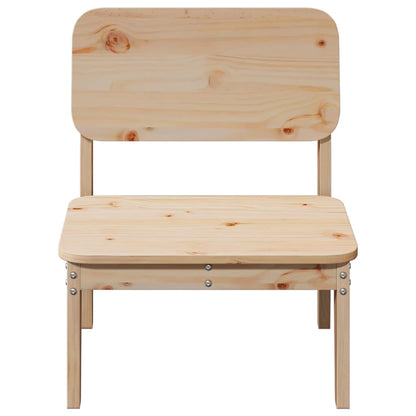 vidaXL Gartenstühle 2 Stk. 60x52,5x72 cm Massivholz Kiefer